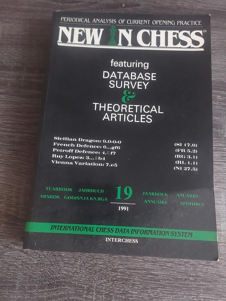 New in Chess Yearbook 19, Ophalen of Verzenden, Zo goed als nieuw, Overige onderwerpen, Interchess