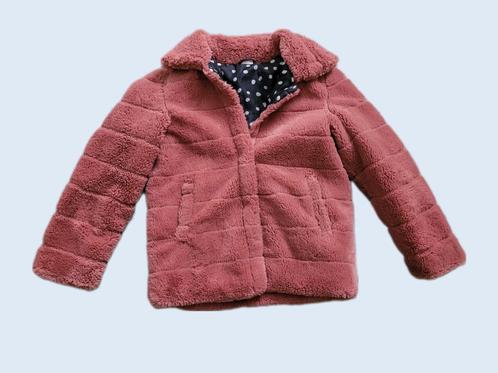 HEMA roze bontjas maat 134/140 ~ SJ2064, Kinderen en Baby's, Kinderkleding | Maat 134, Zo goed als nieuw, Meisje, Jas, Ophalen of Verzenden