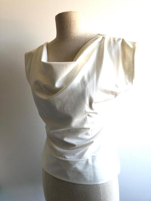 Barbara van der Zanden wit top - S - new, Kleding | Dames, Tops, Nieuw, Maat 36 (S), Wit, Zonder mouw, Ophalen of Verzenden