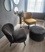 Nieuwe fauteuil met hocker van Woood, karwei, ongebruikt!, Ophalen, Zo goed als nieuw, 75 tot 100 cm, 50 tot 75 cm
