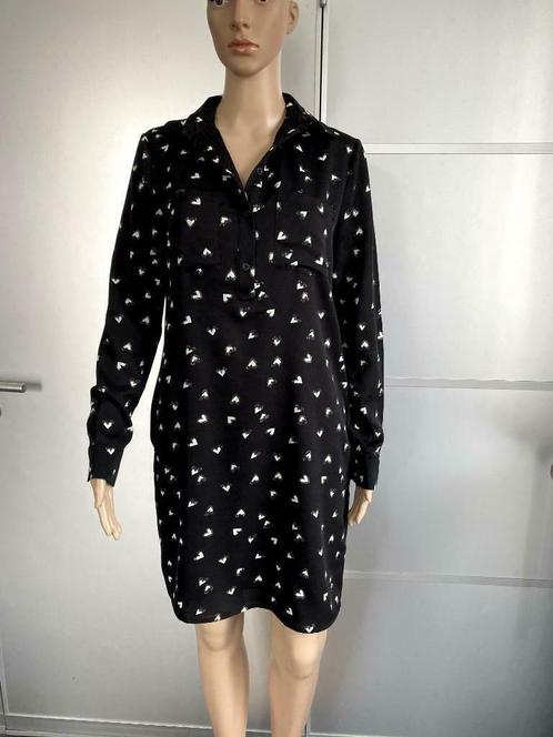 F335 Nieuw 70% korting: Esqualo: maat 38+40=M  jurk tuniek, Kleding | Dames, Jurken, Nieuw, Maat 38/40 (M), Zwart, Knielengte