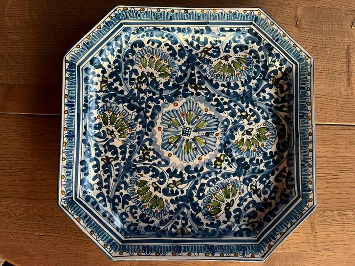 Italiaans Bord S.Gurreri 31x31 cm, Antiek en Kunst, Antiek | Schalen, Ophalen of Verzenden