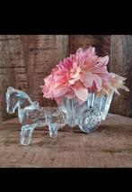 Vintage Glazen Paard en Wagen Decoratie, Antiek en Kunst, Ophalen of Verzenden