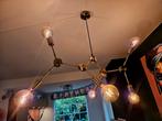 Mooie trendy messing/goudkleur plafond hanglamp, Huis en Inrichting, Lampen | Kroonluchters, Ophalen, Zo goed als nieuw