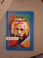 Dit is Onderzoek! Baarda - 3e druk - HBO, Boeken, Ophalen of Verzenden, Nieuw, HBO, Ben Baarda
