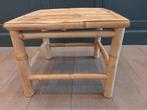 Vierkant bamboe bijzettafeltje, Huis en Inrichting, Tafels | Bijzettafels, Minder dan 45 cm, Minder dan 55 cm, Vierkant, Ophalen of Verzenden