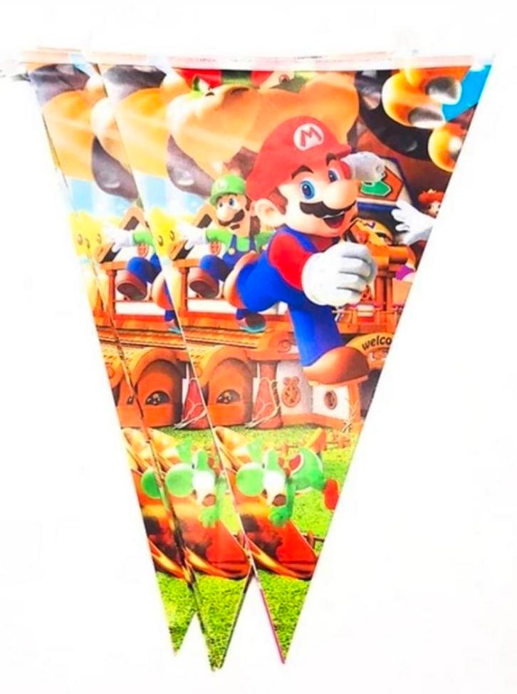 Super Mario Versiering Vlaggenlijn Slinger, nieuw!, Hobby en Vrije tijd, Feestartikelen, Nieuw, Versiering, Ophalen of Verzenden