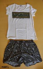dames pyjama maat L met korte broek en korte  mouwen, Ophalen of Verzenden, Nieuw, Maat 42/44 (L)