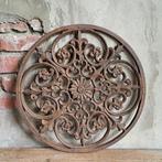 Landelijke ronde gietijzeren deurmat ornament ø  42cm Etage3, Huis en Inrichting, Woonaccessoires | Overige, ., Ophalen of Verzenden