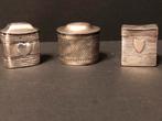 Antieke Zilveren Snuifdoosjes, 19e Eeuw, Ophalen of Verzenden, Zilver