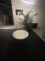 Metz Salontafel met metaal onderstel, Ophalen, Minder dan 45 cm, Rond, Zo goed als nieuw