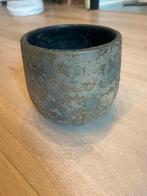 Bronzen bloempot - 16,5 cm doorsnede, Tuin en Terras, Bloempotten, Ophalen, Overige materialen, Rond, Binnen