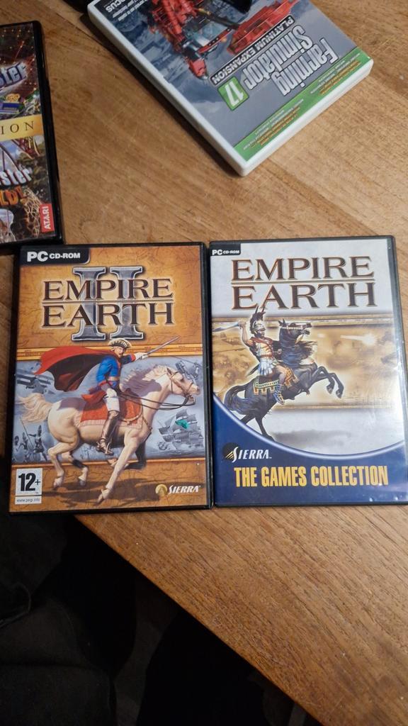 PC Games Collectie - Empire Earth, Zoo Tycoon, Rollercoaster, Spelcomputers en Games, Games | Pc, Gebruikt, Strategie en Constructie