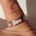 Sterling zilveren ring parelmoer, Zwanensingel 239, Zo goed als nieuw, 17 tot 18, Opallove