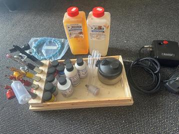 airbrush set beschikbaar voor biedingen