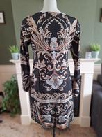 K-Design K Design zwart bruin beige jurk M 38 40 Gratis Verz, Maat 38/40 (M), Verzenden, Zwart, Zo goed als nieuw