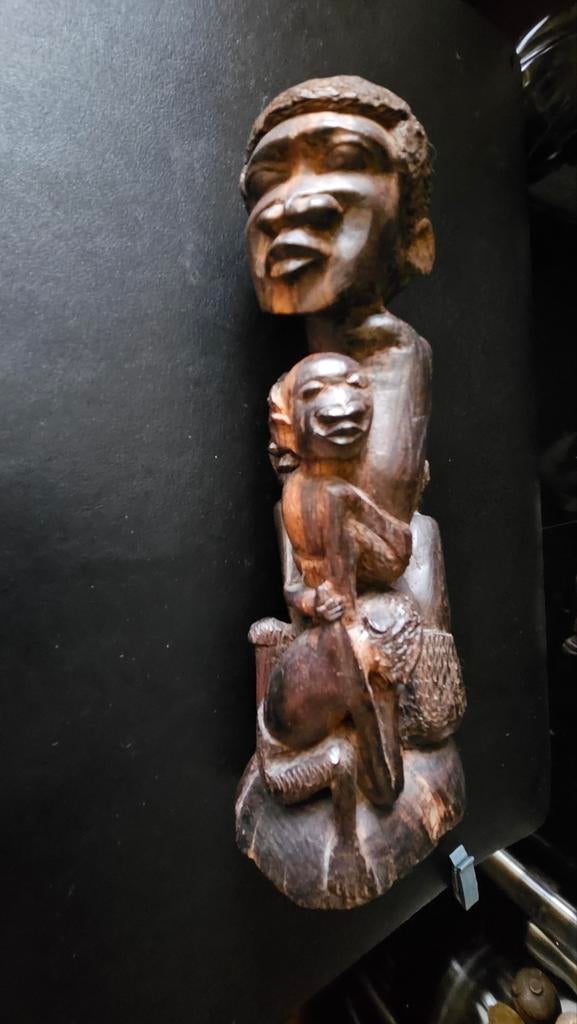Afrikaans Makonde Stam Familieboom Houtsnijwerk, Ophalen of Verzenden