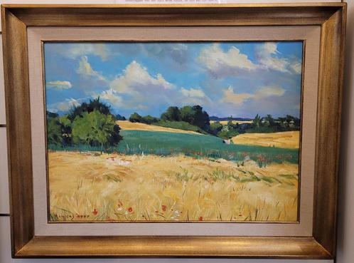 Tony Reniers, veld met klaprozen, Antiek en Kunst, Kunst | Schilderijen | Klassiek, Ophalen of Verzenden