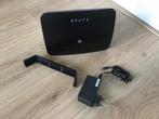 Kpn Box 12 met stroomadapter en ophangbeugel.Werkend te zien, Computers en Software, Ophalen of Verzenden, Zo goed als nieuw, Router met modem
