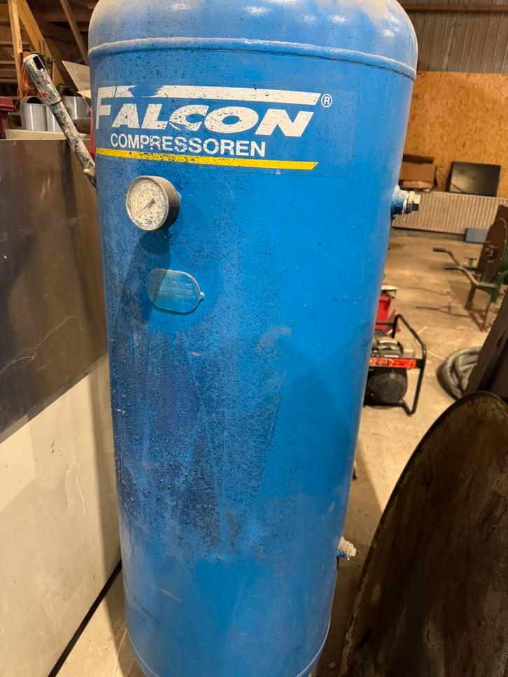 drukvat/luchttank Falcon, Doe-het-zelf en Verbouw, Compressors, Gebruikt, 10 bar of meer, 100 liter of meer, Ophalen