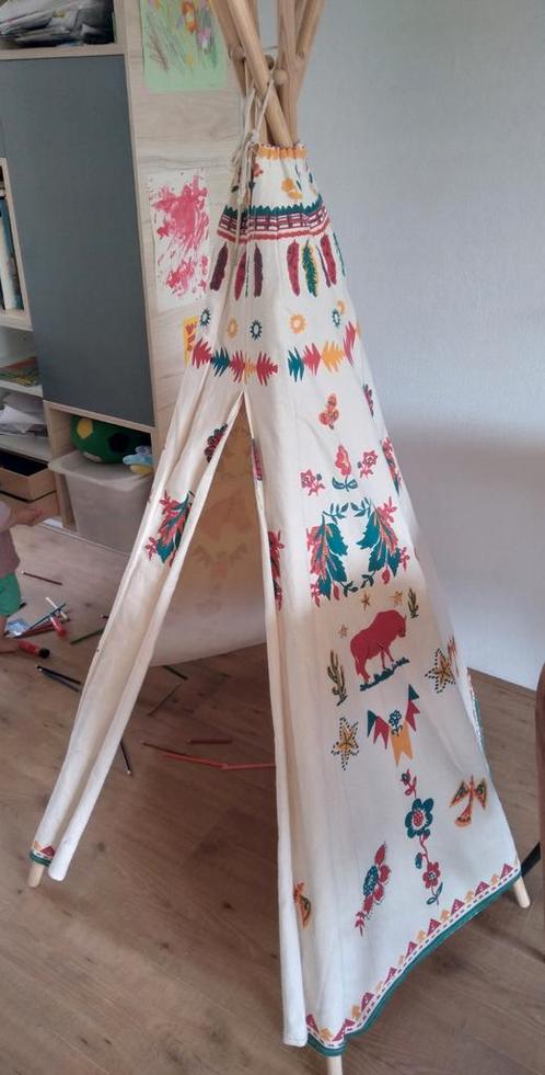 Katoenen tipi speeltent, Kinderen en Baby's, Speelgoed | Speeltenten, Gebruikt, Ophalen