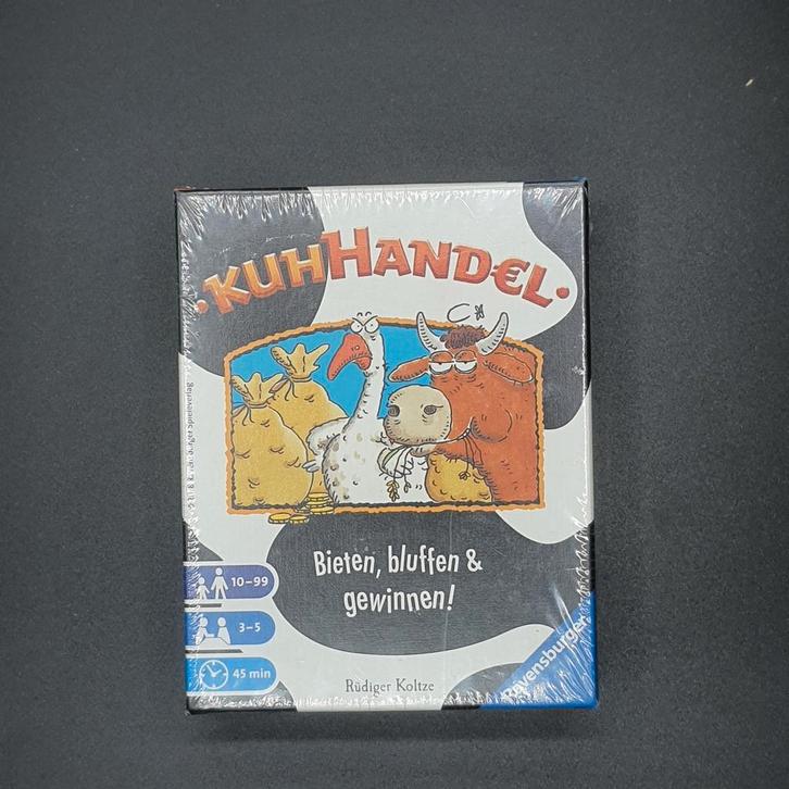 Kuhhandel - Bieden, Bluffen & Winnen!, Hobby en Vrije tijd, Gezelschapsspellen | Bordspellen, Nieuw, Drie of vier spelers, Vijf spelers of meer