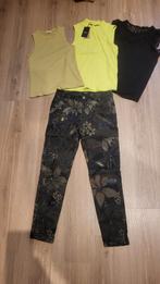 SET desigual broek 36/s  + 3 hemdjes S, Ophalen of Verzenden, Zo goed als nieuw, Maat 36 (S)