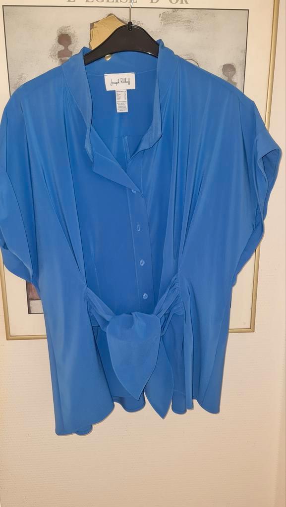 ZGAN Stretchy lichtblauwe blouse JOSEPH RIBKOFF D/NL 46/48, Kleding | Dames, Grote Maten, Nieuw, Blouse of Tuniek, Blauw, Verzenden