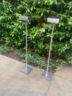 2 stuks (set) 4 mm massief aluminium, 73 cm speaker stands, Ophalen, Zo goed als nieuw, Sonos, Minder dan 60 watt
