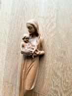 Houten Maria beeld + kindje Jezus. Prachtig gezicht., Ophalen of Verzenden