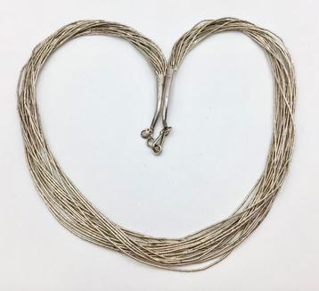 Vintage Navajo ketting zilver 925 waterval ketting liquid beschikbaar voor biedingen