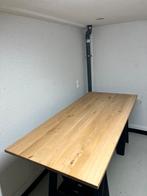 Rechthoekige eettafel 200x90x3 “Vanilla”eiken rustiek, Ophalen, Eikenhout, 50 tot 100 cm, Vijf personen of meer