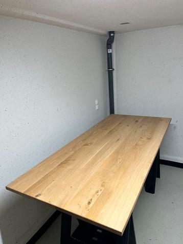 Rechthoekige eettafel 200x90x3 “Vanilla”eiken rustiek  beschikbaar voor biedingen