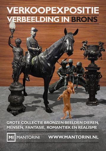 Grote collectie bronzen (tuin)beelden. Van dieren tot mensen