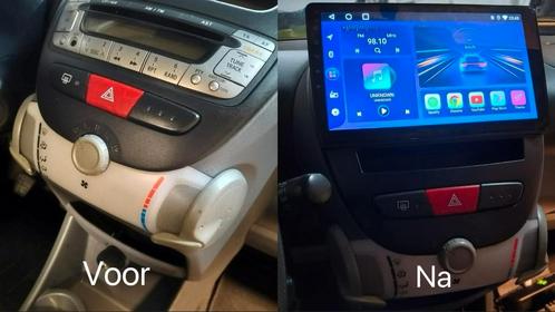Android carplay radio toyota aygo peugeot 107 Citroën c1, Auto diversen, Autoradio's, Zo goed als nieuw, Ophalen
