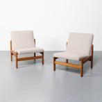 Vintage Deense loungestoelen (Jørgen Baekmark), set van 2, Ophalen, Hout, Gebruikt, Minder dan 75 cm