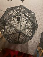 Moderne zwarte hanglamp Phillipa Mohair, Huis en Inrichting, Lampen | Hanglampen, Ophalen of Verzenden, Zo goed als nieuw, Overige materialen