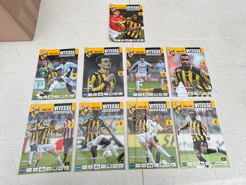 9 Vitesse Wedstrijdboekjes 2006/2007, Verzamelen, Sportartikelen en Voetbal, Zo goed als nieuw, Boek of Tijdschrift, Vitesse, Ophalen of Verzenden