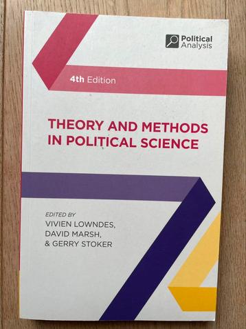 Theory and methods in political science isbn 9781137603517 beschikbaar voor biedingen