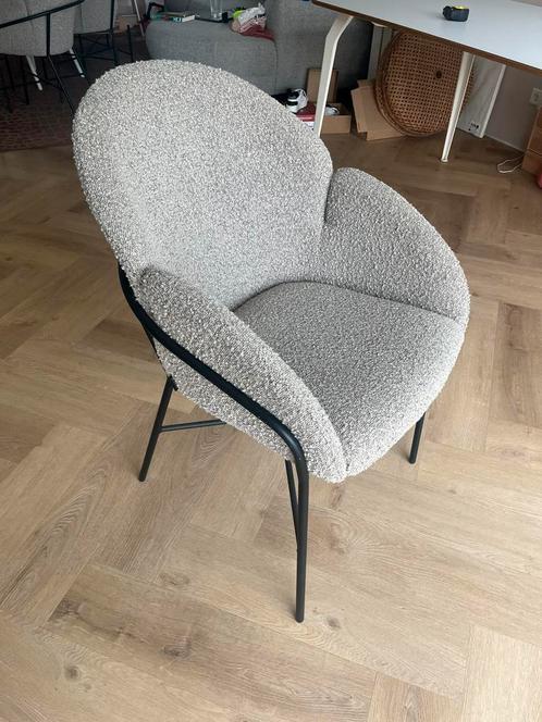 Eetkamer stoel trendhopper 4x, Huis en Inrichting, Stoelen, Zo goed als nieuw, Vier, Grijs, Ophalen