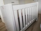 Hoogglans ledikant wit, Kinderen en Baby's, Kinderkamer | Bedden, Ophalen, Gebruikt, Minder dan 140 cm, Minder dan 70 cm