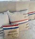 Kussens bekleed met originele postzakken, Huis en Inrichting, Woonaccessoires | Kussens, Ophalen, Gebruikt, Vierkant