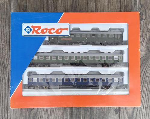 Roco 44099 - Reisbureautrein 3-delig, exact 1/87, Hobby en Vrije tijd, Modeltreinen | H0, Zo goed als nieuw, Wagon, Gelijkstroom