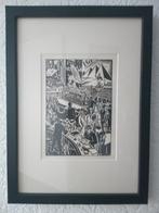 Frans Masereel, houtsnede, Antiek en Kunst, Kunst | Etsen en Gravures, Ophalen of Verzenden