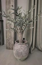 Kunst olijfboom in plastic zwarte pot, Ophalen of Verzenden