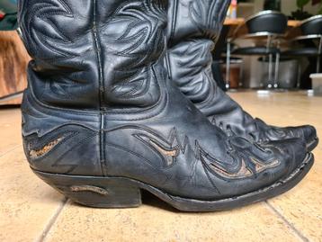 Sendra python boots mt 43. Cowboy western laarzen. Zwart  beschikbaar voor biedingen