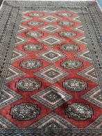 Vloerkleed pakistaans tapijt rood grijs motief, Antiek en Kunst, Ophalen