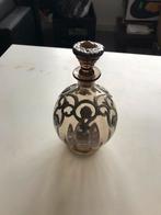 Glazen vaasje met tin, Antiek en Kunst, Antiek | Tin, Ophalen