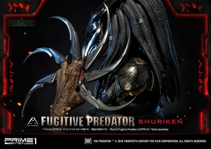 Prime 1 Studio Fugitive Predator Shuriken Replica Figure, Verzamelen, Film en Tv, Zo goed als nieuw, Beeldje, Replica of Model
