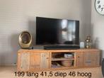 Gaaf steigerhouten tv meubel, 150 tot 200 cm, Minder dan 100 cm, 25 tot 50 cm, Zo goed als nieuw